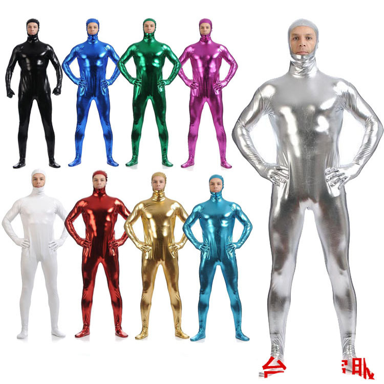 High-Quality Unisex Full-Body Open-Face Multi-Color Jumpsuit, Leotard, Stage Costume, Performance Costume, Light Show Costume