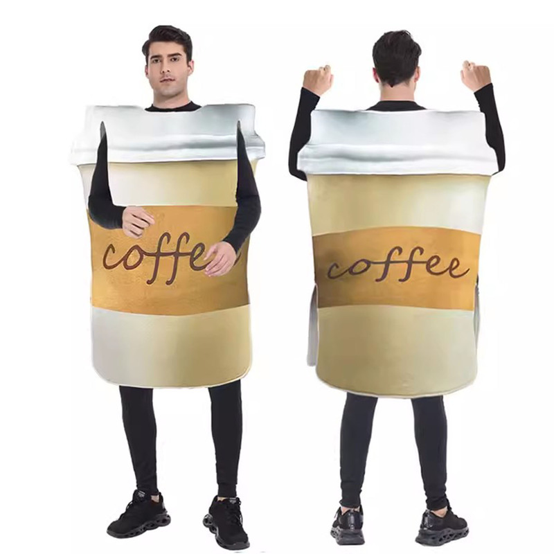 Halloween Adult Funny Costume European and American Coffee Cup Cosplay Crazy Party Funny Coffee Stage Performance
