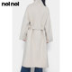 nolnol double-sided wool coat ດູໃບໄມ້ລົ່ນຂອງແມ່ຍິງລະດູໃບໄມ້ປົ່ງແລະລະດູຫນາວສູງ windbreaker ຮູບແບບໃຫມ່ temperament ແອວສີຂາວ woolen coat ແມ່ຍິງ