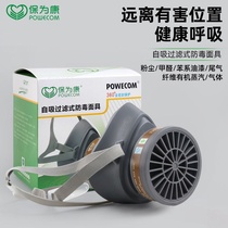 Baoweikang 3600 filter-type dust-proof poison-proof spray-paint-proof paint-proof formaldehyde chemical gas respirator