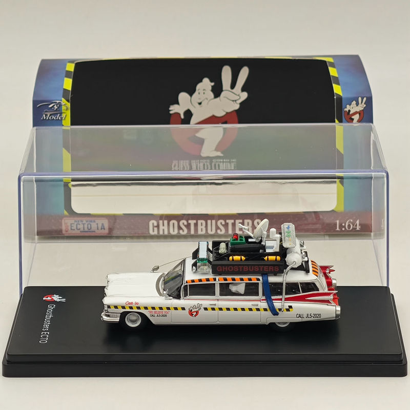 Ys Yongsheng 1:64 Cadillac Second Generation Ecto-1A Ghostbusters Movie Car Model in Stock