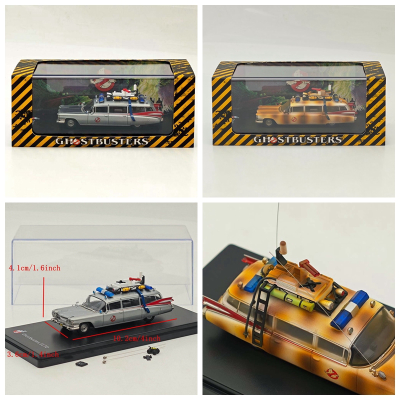 Cadillac Ghostbusters Ys Yongsheng 1:64 Ecto-1 Movie Ghostbusters Car Model in Stock