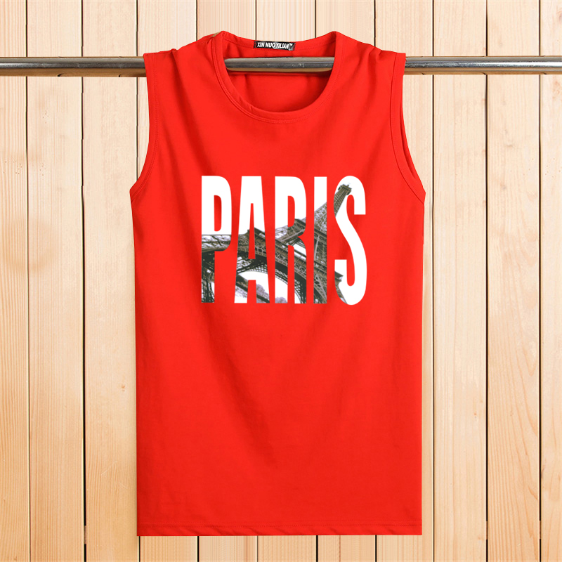 Cotton mùa hè cotton nam vest bãi biển thể dục thoáng khí bóng rổ sinh viên tay áo thể thao lỏng áo thun không tay - Áo vest cotton áo ba lỗ tập gym nam