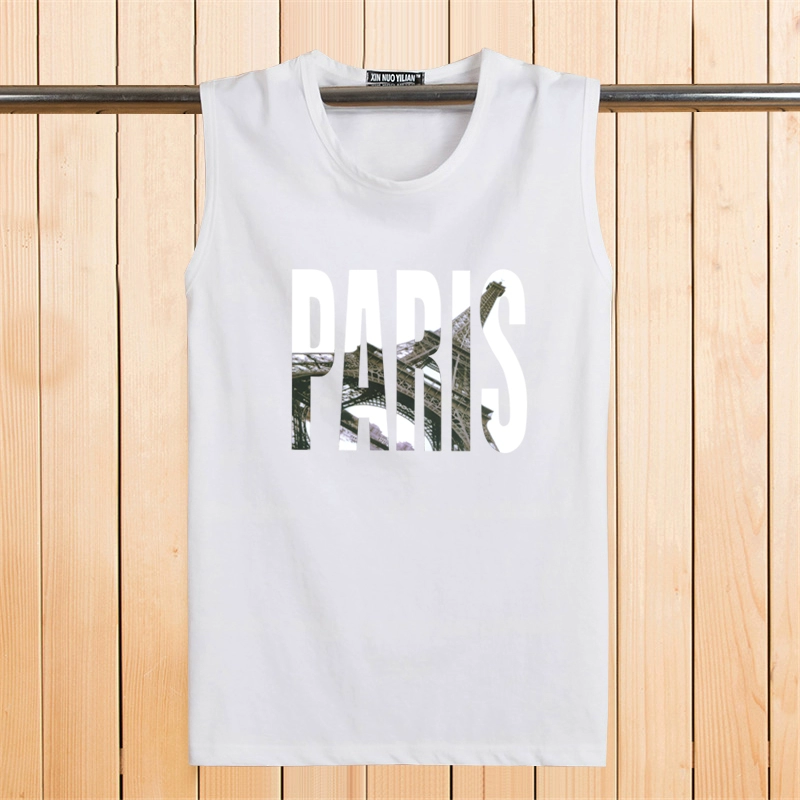 Cotton mùa hè cotton nam vest bãi biển thể dục thoáng khí bóng rổ sinh viên tay áo thể thao lỏng áo thun không tay - Áo vest cotton áo vest trung niên