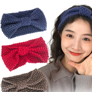 韩国外戴针织头饰毛线发带