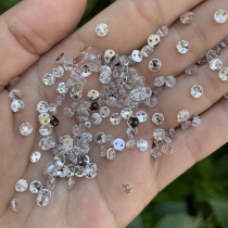 DIY jewelry acrylic drill 4mm bright flat imitation Taiwan White blue double hole hand seam drill wedding accessories