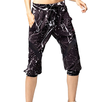 TOUCH AEROBIC womens moisture-wicking running pants wide version fashionable quick-drying 5-minute sports shorts 9122