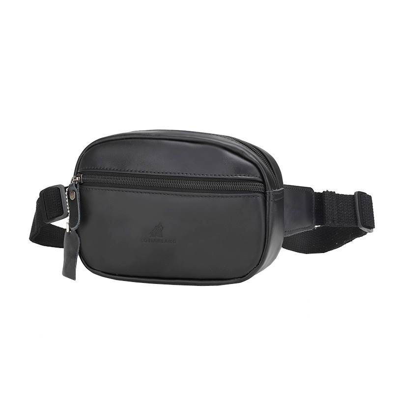 First layer cowhide waist bag ladies wallet cash register bag men's leather mobile phone bag waterproof wear-resistant shoulder bag chest bag backpack