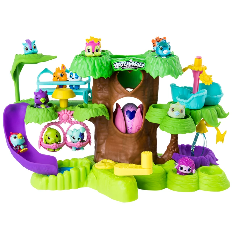 [Hatchimals mini Hatchi magic egg chick paradise mini egg hatching tree family scene set]