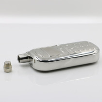 (Jiujiu) supply retro mobile phone type stainless steel wine bottle 3 ounces high quality mirror portable wine set