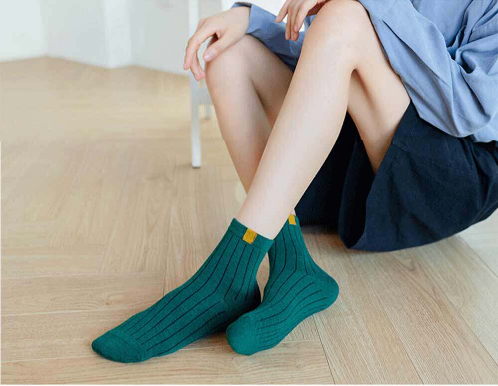 короткие носки 5pairs socks women winter warm socks for women new year cute &be