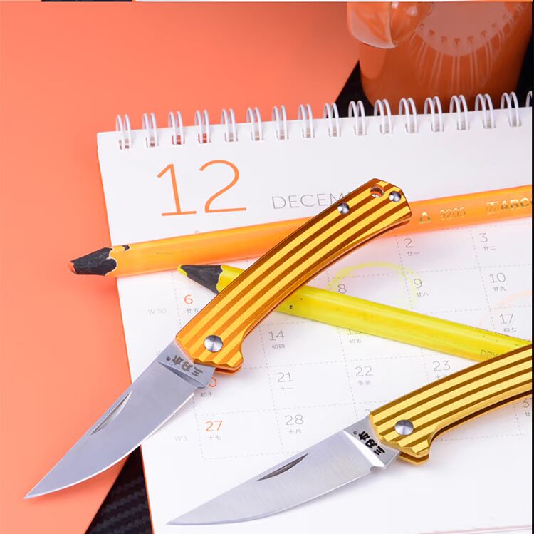 Ba lưỡi gỗ 7112 ngoài trời với độ cứng cao gấp dao mini với dao nhọn dao phòng thủ dao trái cây - Công cụ Knift / công cụ đa mục đích kìm đa năng xiaomi