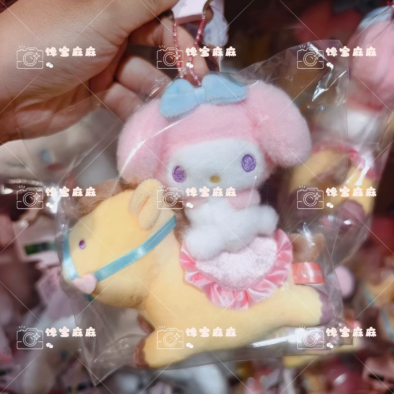 Плюшевая подвеска-подвеска для коробки сюрпризов с ко-брендом Miniso Chiikawa из семьи Sanrio, подвесной декоративный молоток