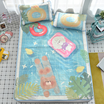 (Summer must go swimming party )Pool party cartoon bear love duck water blue soft seat Air-conditioned seat