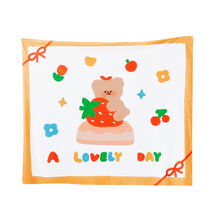 I am not Lulu genuine original design limited cute bear short velvet fabric wall hanging cartoon hanging cloth hanging painting