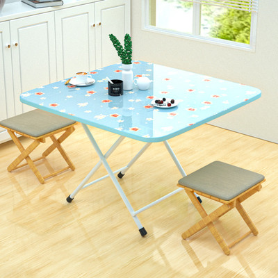 折叠桌餐桌简易家用吃饭小桌子小方桌租房摆摊简约便携长方形桌子
