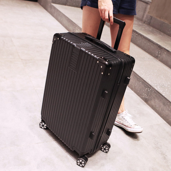 Luggage Internet celebrity ins24 student universal wheel suitcase 20-inch small men's and women's trendy password leather suitcase trolley case