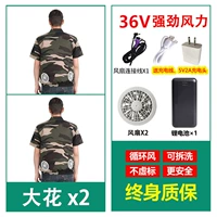 Вместительный и большой вентилятор, литиевые батарейки с аксессуарами, 36v, короткий рукав, 2 шт, D23