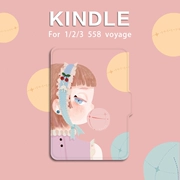 Q ban đầu cô gái quyến rũ mộc mạc thổi bong bóng kindle paperwhite123 558 voyage bảo vệ E-book - Phụ kiện sách điện tử