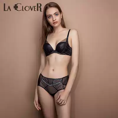 LACLOVER Langkavin Light Wings series sparkling silk lace stitching middle waist boxer pants LC23LB1