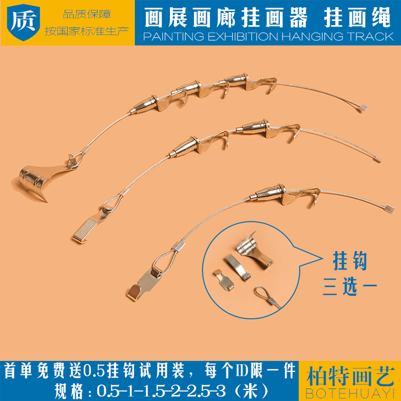 Hangers Wire Rope Painting Exhibition Hooks Track Hangers Gallery Hung Painting Wire Rope Wire Rope Wire Rope Hanging thread hanging painting ropes
