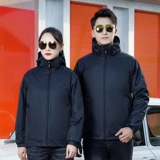 Зимний цветной пуховик для работы, флисовая куртка