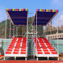 Direct sales customized stadium 27-seat finish line hollow awning referee stand new mobile finish timing table