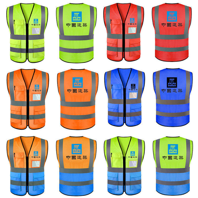Hulu Clamp Zipping Customized Marina Driver V Tie Pack Multipocket Construction Worker Mesh