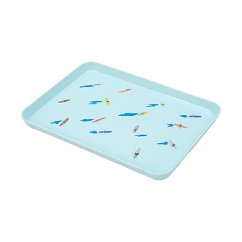 Oce household tray rectangular living room tea cup tray summer party storage water cup tray modern simple fruit tray