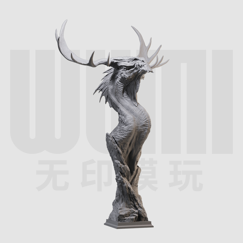 1/10 Argoloth Mountain Ruler Giant Dragon 16 Scale Gk Resin White Model Figure 1506