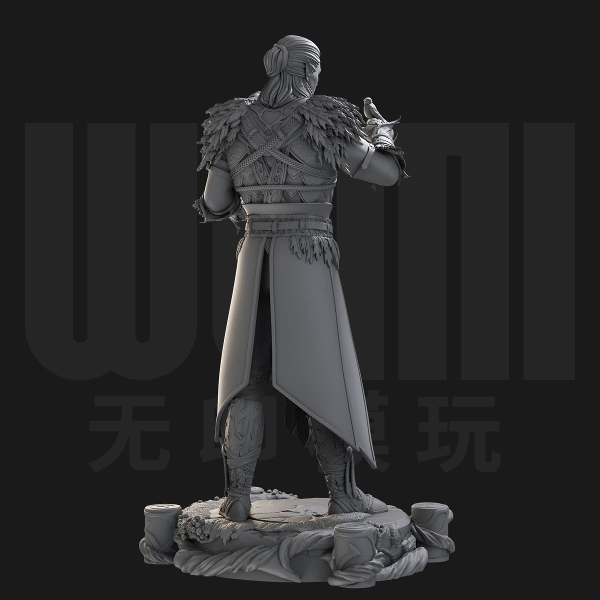 1/24 Halsin Baldur's Gate 3 18 scale GK white mold model 3D printed soldier model 3373