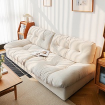 Italian minimalist baxter cloth cloth cloth sofa living room Simply modern small household cream air technology cloth sofa