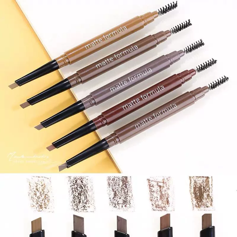 Xem video giới thiệu! Amore Matte Eyebrow Pencil / Matte Eyebrow Pencil / See Double Head Eyebrow Pencil / Automatic Eyebrow Pencil - Bút chì lông mày / Bột / Stick