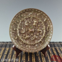 Collection of antique bronzes Warring States and Han Dynasty bronzes bronze mirrors antique bronze mirrors handed down pulp-coated sea animal grape mirrors