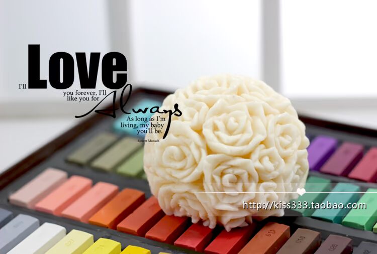 B1557diy bóng hồng handmade xà phòng thơm mềm silicone silicone mài khuôn sô cô la kẹo mềm khuôn silicon hình thú