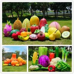 Fiberglass Simulated Vegetables, Durian Wall Hangings, Apple, Cabbage, Pumpkin Sculptures, Outdoor Farm Fruit Decorative Ornaments, Large