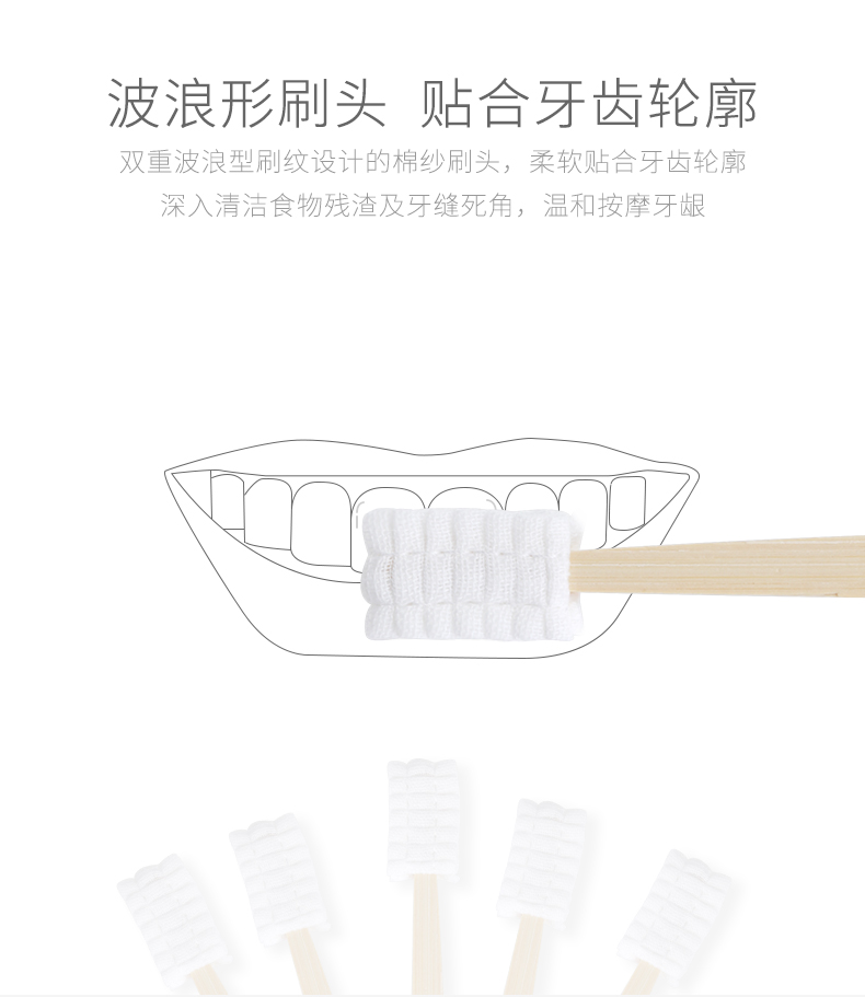 Марлевая зубная щётка 十月结晶月子牙刷纱布软毛一次性产妇用品产后用牙刷30支送漱口水 October crystallization Марлевая зубная щётка 十月结晶月子牙刷纱布软毛一次性产妇用品产后用牙刷30支送漱口水 October crystallization