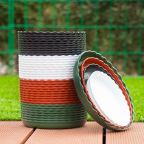 Flower basin tray plastic circular basin chassis pallet basin base tray chassis disk