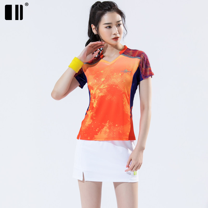 Single-size badminton suit men training suit tennis dress suit female speed dry table tennis suit summer (soft breathable)