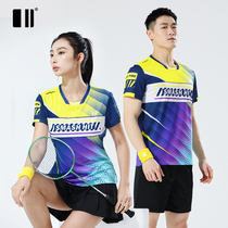 Single Double Spring Summer New Badminton Suit Mens And Womens Kit Short Sleeve Women Sportswear Quick Dry Suction Sweat-Breathable Blouse