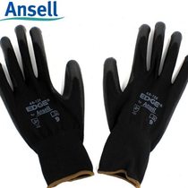 PU coated labor protection gloves non-slip tear-resistant and wear-resistant mechanical protection 48-126 black size 8 12 pairs dozen