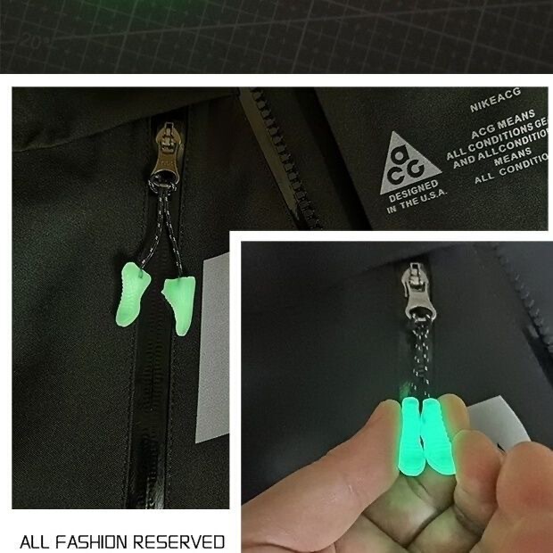 Glow-In-The-Dark Zipper Pull, Detachable Tactical Bag Zipper Puller, Pendant, Backpack Decoration, Outdoor Jacket Accessory Glow-In-The-Dark Zipper Pull, Detachable Tactical Bag Zipper Puller, Pendant, Backpack Decoration, Outdoor Jacket Accessory
