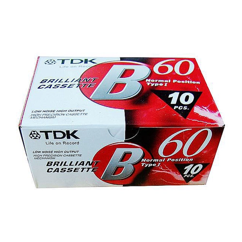 TDK Повторите машину старой машины пустая однонаправленная лента HS60 Старая видео лента TDK-B60 минут записывающей ленты