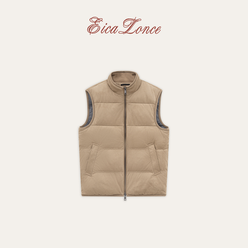 Eicalonce·Yikalunsa New Winter Wool Men's 90 White Goose down Vest Sm-Wj754 Eicalonce·Yikalunsa New Winter Wool Men's 90 White Goose down Vest Sm-Wj754