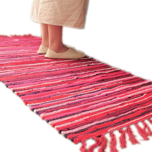 Плетеный хлопковый этнический настольный коврик, диван, ковер, DIY, скандинавский стиль, этнический стиль