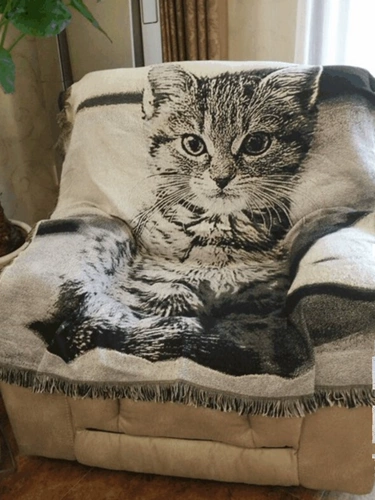 Диван, шарф, гобелен, в американском стиле, из хлопка и льна