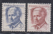 Czechoslovakia stamps 1968 President Svoboda Celebrity Letter Sales Top Quality 2 pieces complete