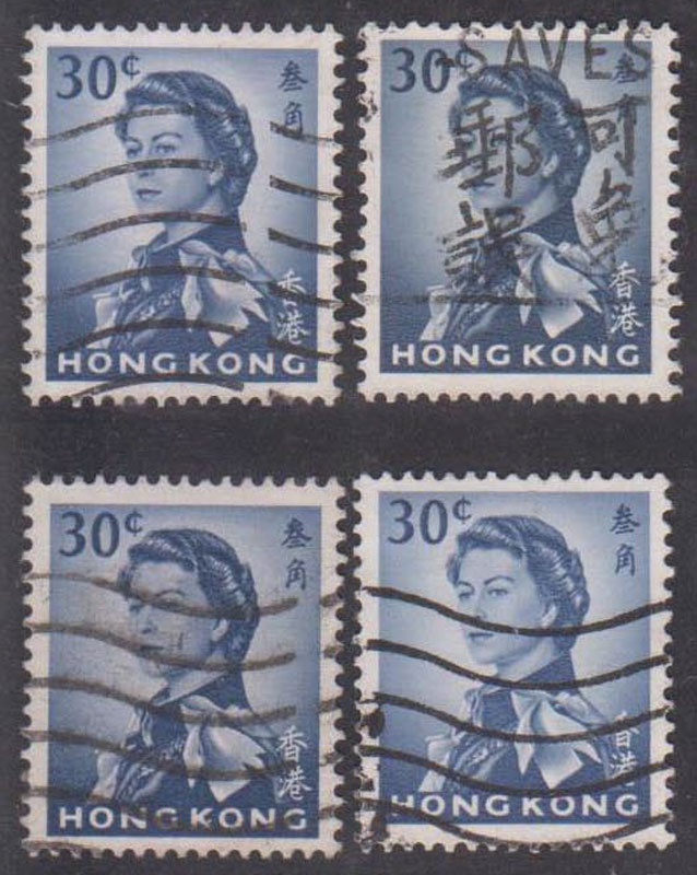 Hong Kong Modern stamps 1962 R26 Queen Elizabeth II 2nd 30C Old 1 B-Taobao