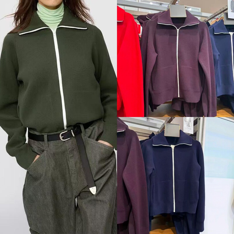Cabinet 299! Ribbed Zipper Knit Cardigan for Women and Men, Collaboration Style/Sweater Coat 491977 Cabinet 299! Ribbed Zipper Knit Cardigan for Women and Men, Collaboration Style/Sweater Coat 491977