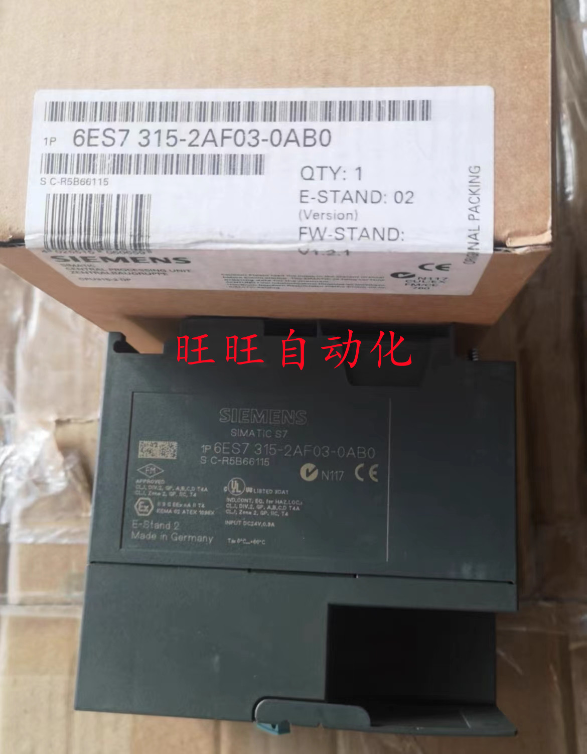 6Es7315-1Af03/2Af03-0Ab0 ซีเมนส์ S7-300 Plc ซีพียู 315-2Dp หน่วยประมวลผลกลาง